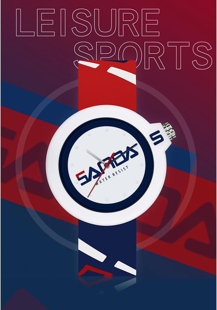 Sanda Silicone Strap Trendy Personality Watch: Unisex, Cool, Simple, for Primary & Secondary School Students.
