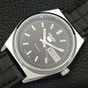 JAPAN VINTAGE SEIKO 5 AUTOMATIC REFURBISHED MENS BLACK DIAL WATCH A440658-4 Sk-a440658