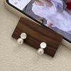 Su Chuang S925 Sterling Silver Pearl Stud Earrings for Women - Korean Style, Versatile & Luxurious Light Jewelry