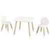 Kids Table and 2 Chairs Set, Toddler Table and Chair Set, Children Multi-Activity Table for Art, Craft, Reading, Learning