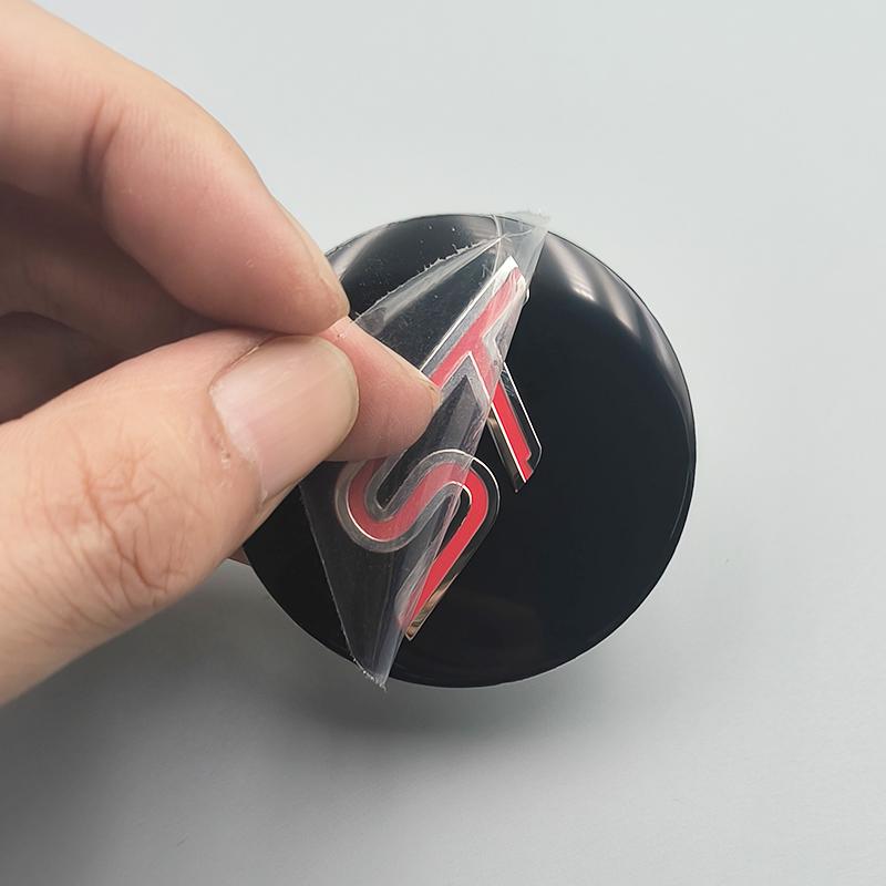 4pcs 56mm ST Wheel Center Hub Caps Stickers Decal Accessories