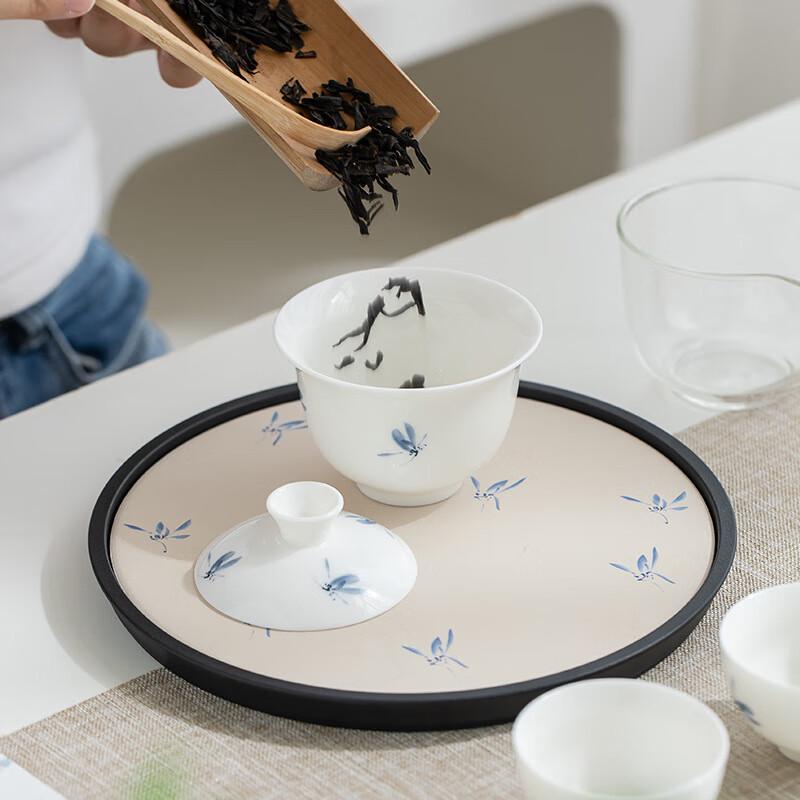 Panda White Porcelain Travel Tea Set