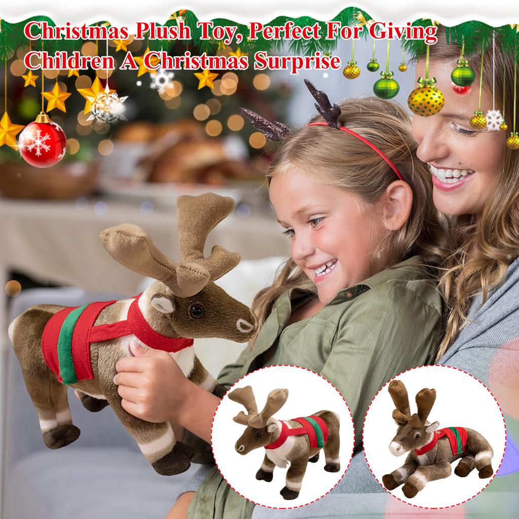 Christmas Elk Doll Plush Toy Gift Doll (without Label)