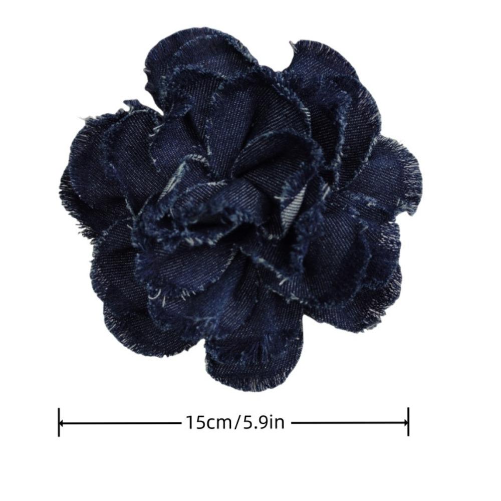 Spilla Floreale 3D Fatta a Mano Applique da Cucito Fai da Te 2024 Toppa Camelia Decorazione Vestiti