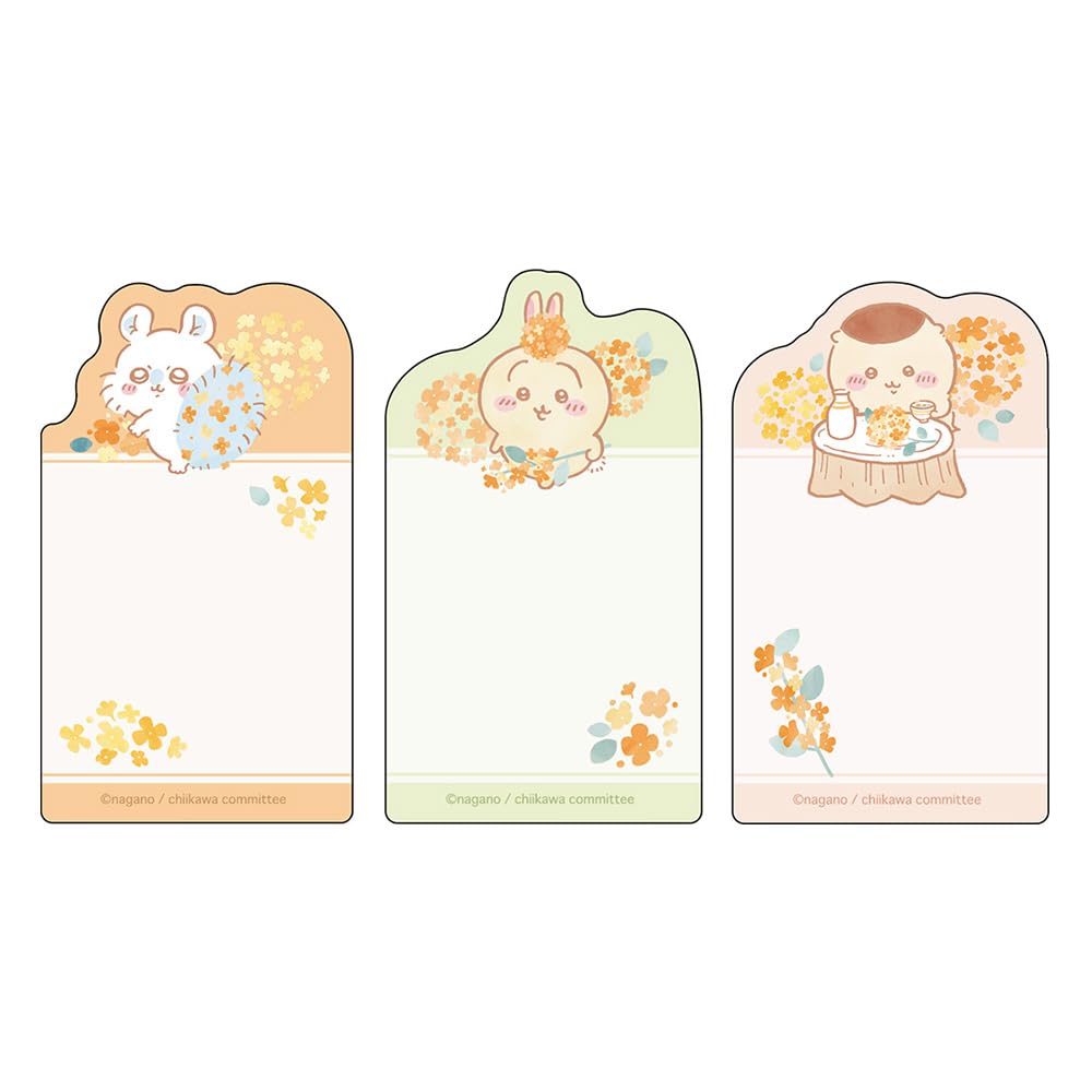 Sunstar Stationery Chiikawa Sticky S2840758 Notes, Die-Cut, Mint,