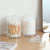 Makeup Organizer Cosmetic Storage Box Organizador Cotton Swab Holder Cotton Pad Box Clear Plastic Box with Lid Dust-proof
