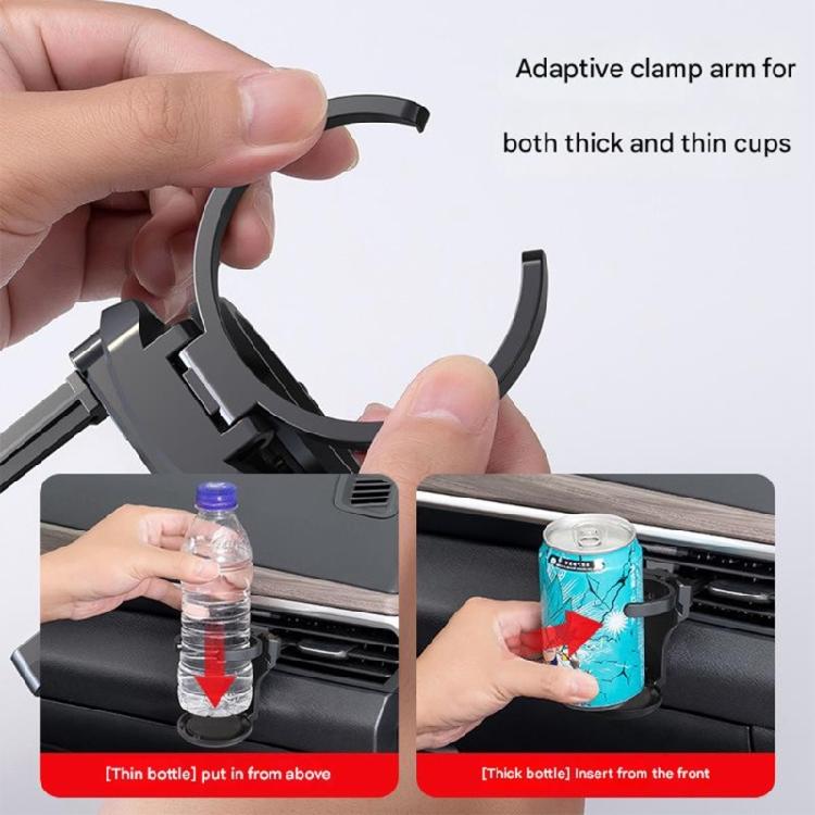 Universal Car Drink Holder Foldable Ashtray Combination ABS Construction Secure Mounting System Fit Most Cars And Trucks