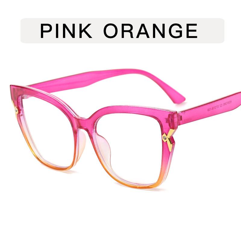 New Fashion Outdoor HD Ultra Light Anti Blue Light Eyeglasses Women's Trendy Plain Glasses Retro Daily Street Decorative Eyewear