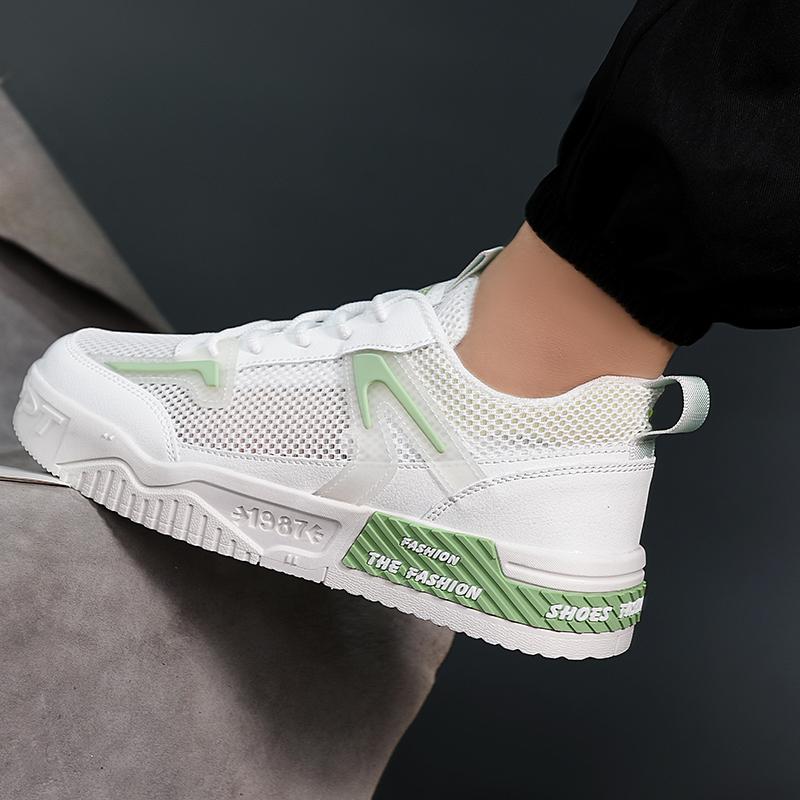 Fashion Vulcanized Sneakers Men Mesh Breathable Canvas Shoes For Men Summer Casual Shoes Sneakers Male British Style Sneakers