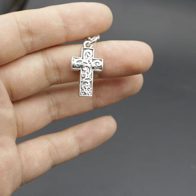 Popularna biżuteria Prosty krzyż brelok wisiorek