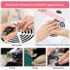 80W Nail Dust Suction Collector Vacuum Cleaner Nail Dust Collector Absorber Vacuum Cleaner Manicure Collecting Pedicure Tools