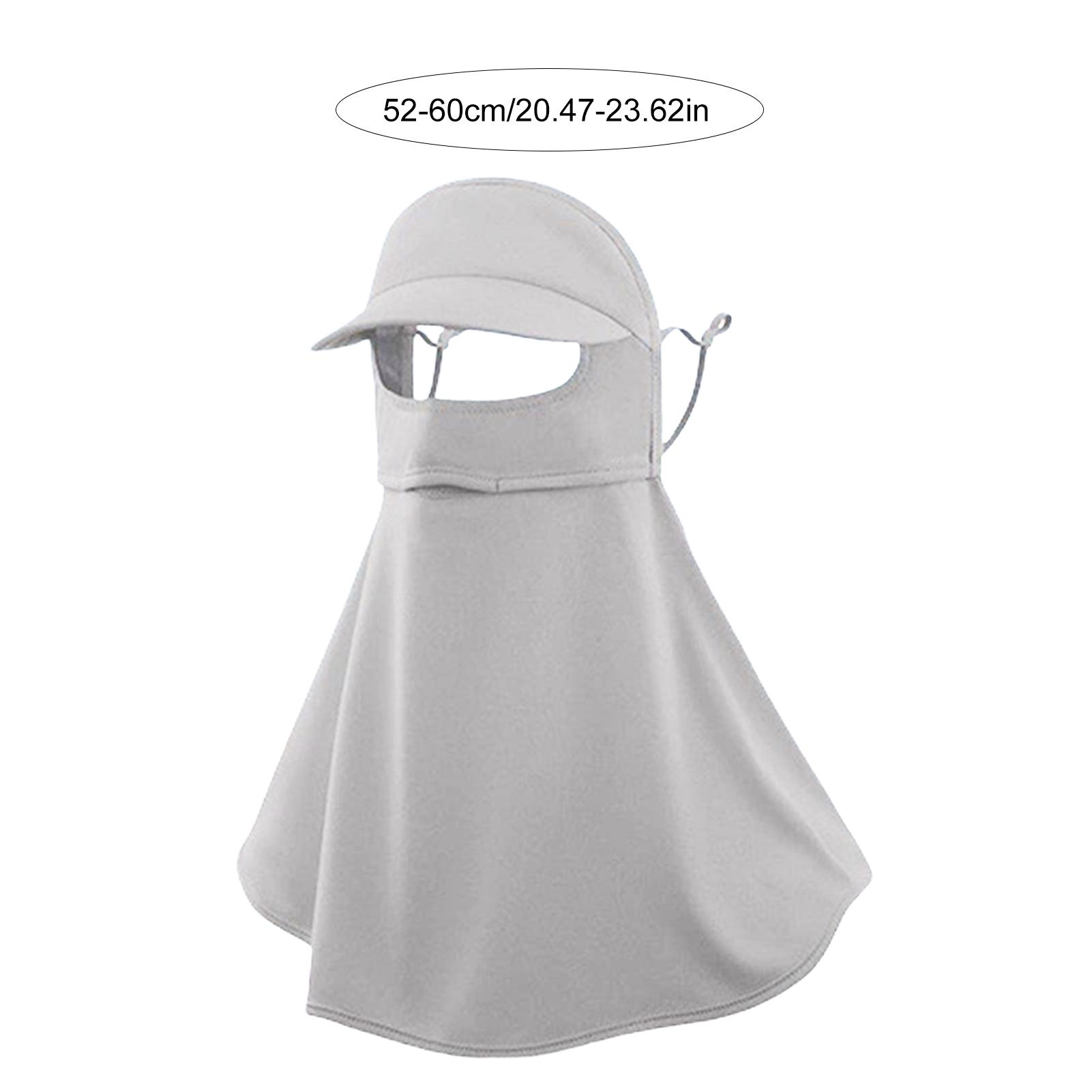 Women s Ice Silk Sun Protect Mask With Wide Brim UPF50+ UV Protect Breathable Full Cover Ice Silk Outdoor Mask Accessories