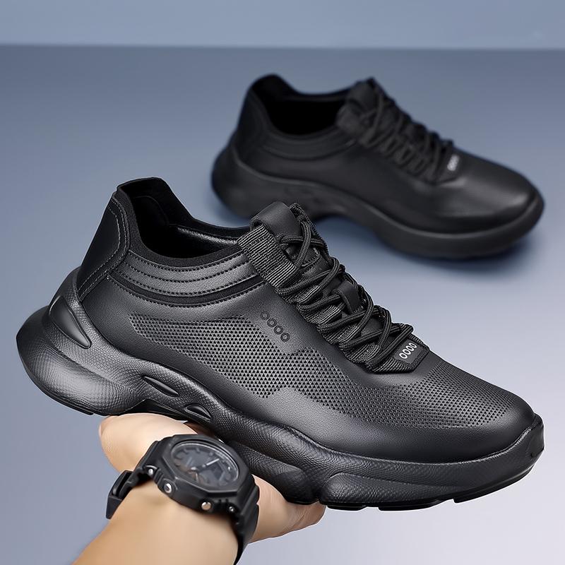 Versatile Sneaker for Men New Trendy Lace Up Shoes Outdoor Casual Sports Shoes Non-Slip Leisure Walk Trainers Treking Footwear