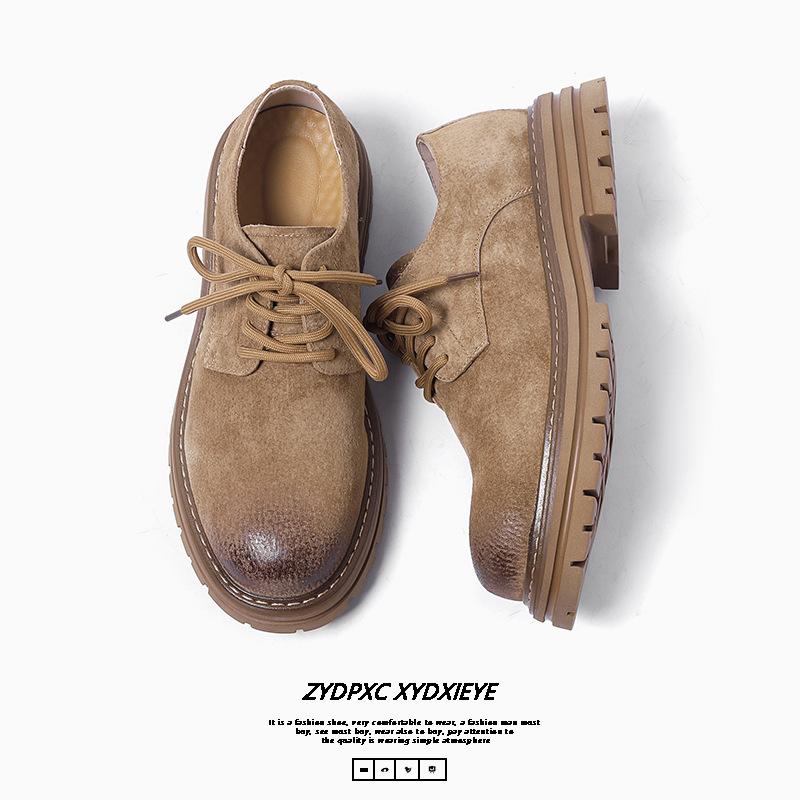 2025 men's summer men's shoes trend low-top Martin boots casual fur British tooling shoes 4515-W