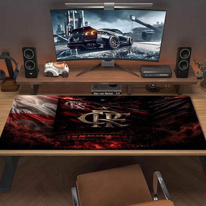 Clube De Regatas Do Flamengo Large Size Mouse Pad Large Gaming Table Cushion Non-slip Laptop Tablet Big Mousepad XXL Mat Mini PC Playmat With Lock Edg