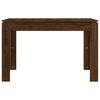 Dining Table Brown Oak Look 120 x 60 x 76 cm Engineered Wood