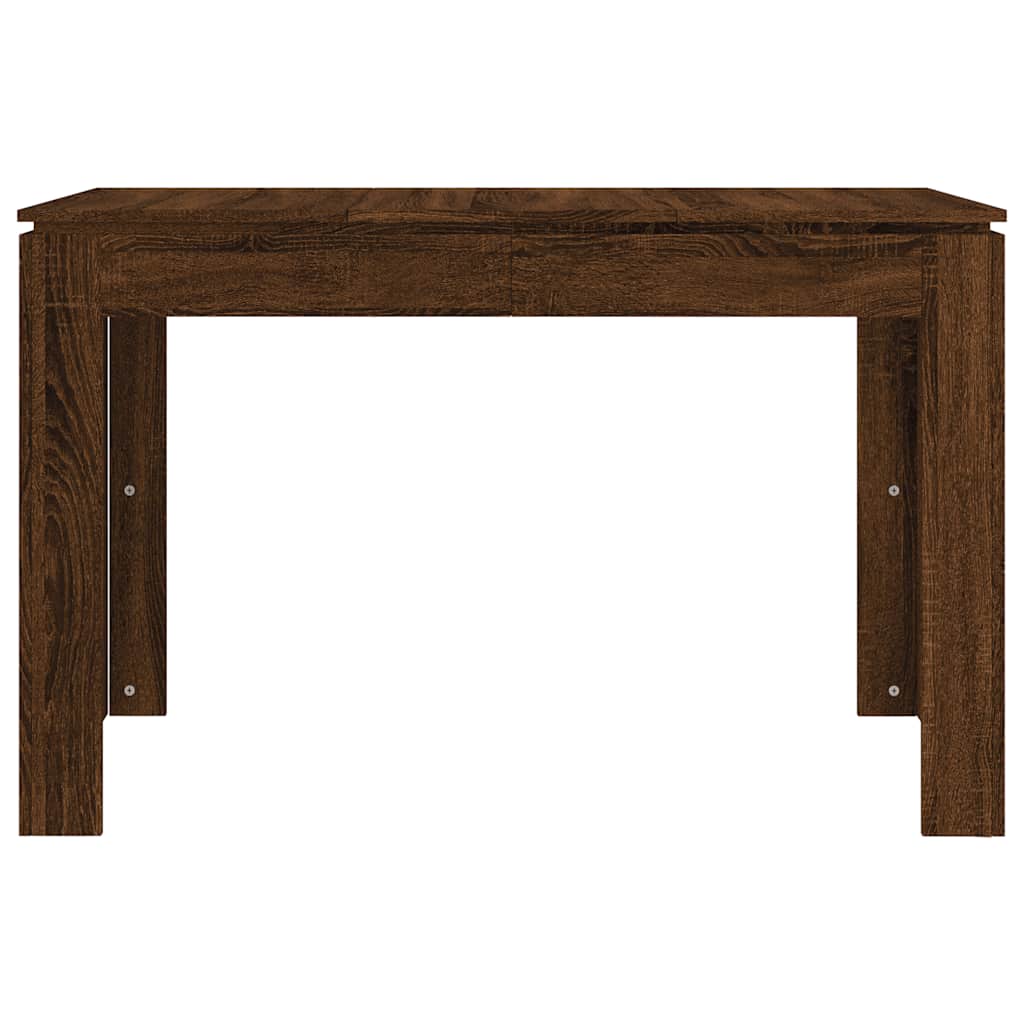 Dining Table Brown Oak Look 120 x 60 x 76 cm Engineered Wood