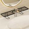 Water Drainage Bathroom Storage Rack Carbon Steel Sink Drying Rack Cosmetics Organizer  Bathroom