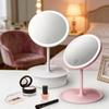 LED Dimmable Makeup Vanity Mirror with Lights - Portable Dorm Style Desk Mirror