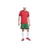 Nike Portugal Stadion Heim Mid-Rise Elastischer Logo-Print Enganliegende Sportshorts Herrenshorts Hellgrün FJ4298-302