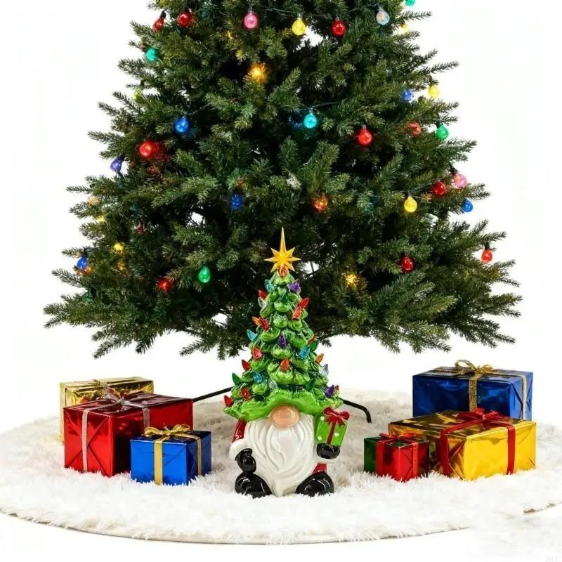 Weihnachtsdekorationen Leuchtender Zwerg Weihnachtsbaum Weihnachtsschmuck 6,3 Zoll Zwerg-Weihnachtsbaum mit 30 mehrfarbigen Lichtern 1 Stück