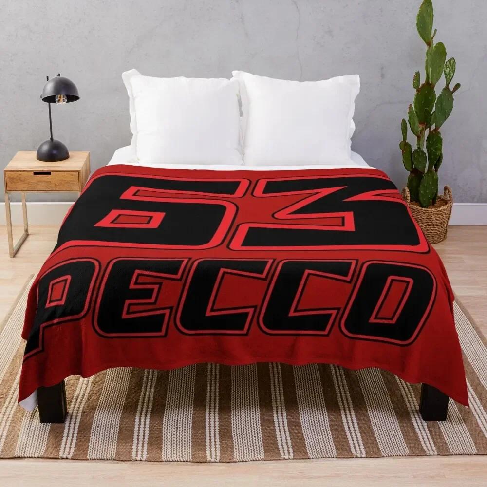 Pecco Bagnaia 63 2022 Throw Blanket Kawaii Blanket Oversized Throw Blanket 75X95CM