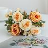 New DIY Silk Artificial Flower Rose Rose Artificial Simulated Bouquet Bridal Garden Bonsai Festival Decoration