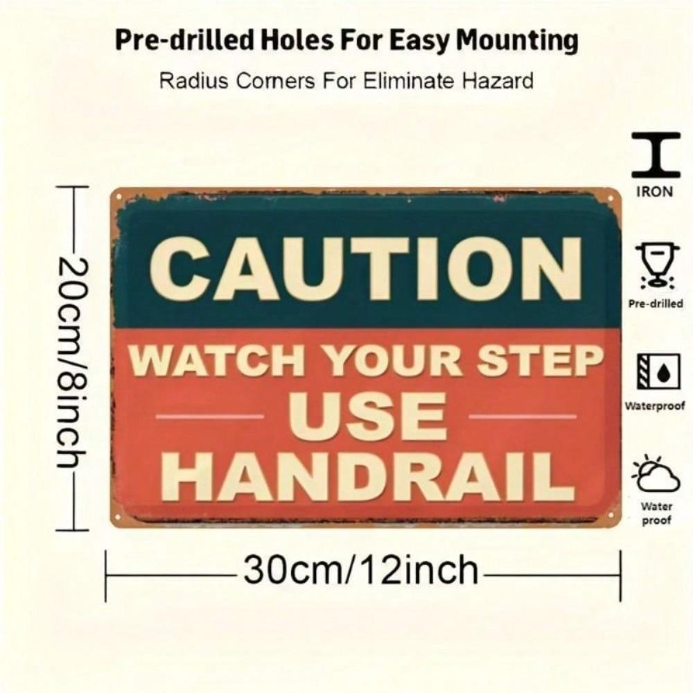 Vintage Warning Sign Iron 8x12 Inch Metal Wall Poster for Bar