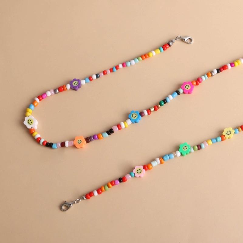 Stylish Neck Jewelry Unique Beads Necklace Colorful Bracelet Comfortable Wrist Jewelry Beads Jewelry for Everyday Wear