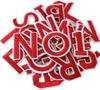 Colorful 3D Embroidered Alphabet & Number Patches for Clothing Decoration