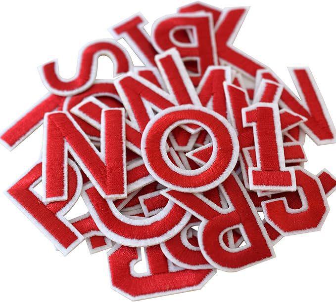 Colorful 3D Embroidered Alphabet & Number Patches for Clothing Decoration