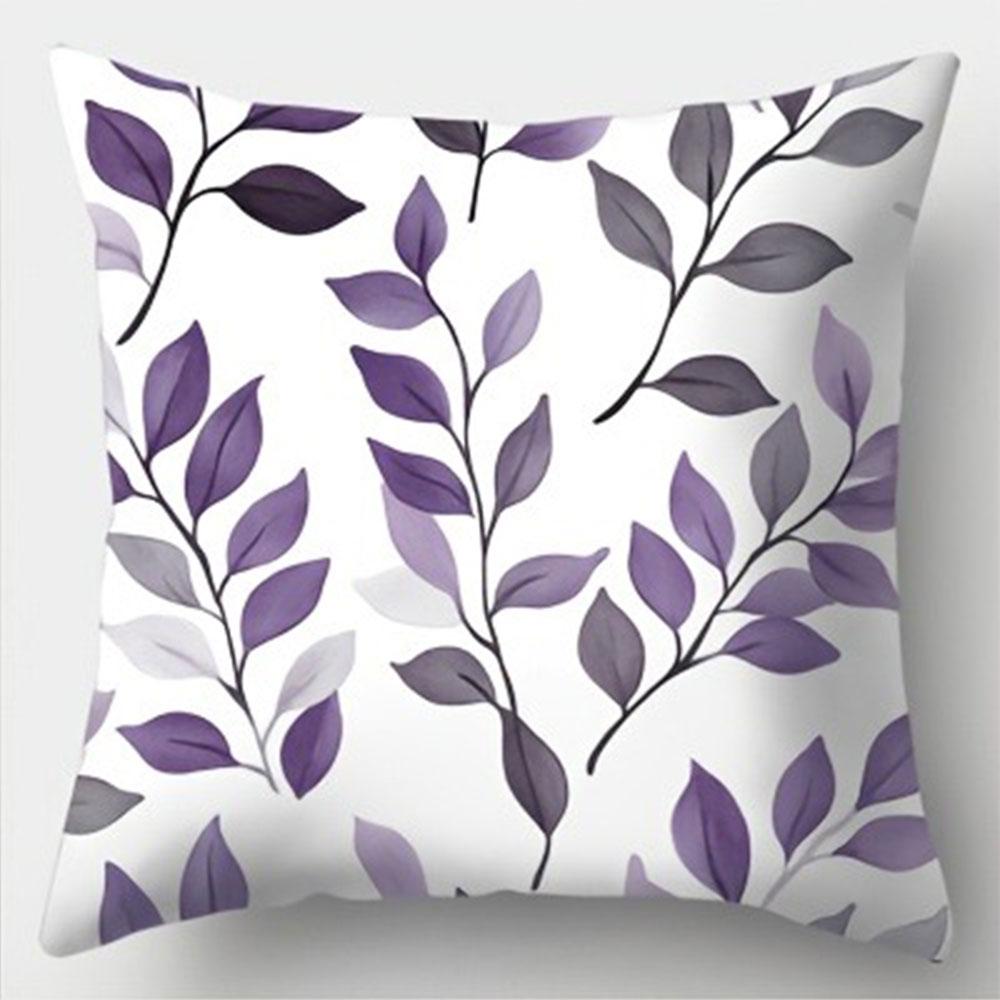Fodera per Cuscino Decorativa per la Casa, Stile Lavanda Viola Chiaro, per Divano in Salotto, Poliestere, con Cerniera
