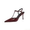 Women's high heels sexy pointed thin high heels summer new style high-end elegant temperament versatile sandals