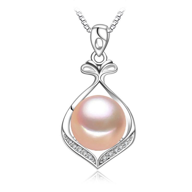 

LSOOYH геометрический дизайн 10-11 мм натуральный пресноводный жемчуг ювелирные изделия ожерелье кубический цирконий CZ ожерелье