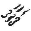 6pcs Fake Black Mustache Festive Performance Cosplay Artificial Beard for Halloween Party
