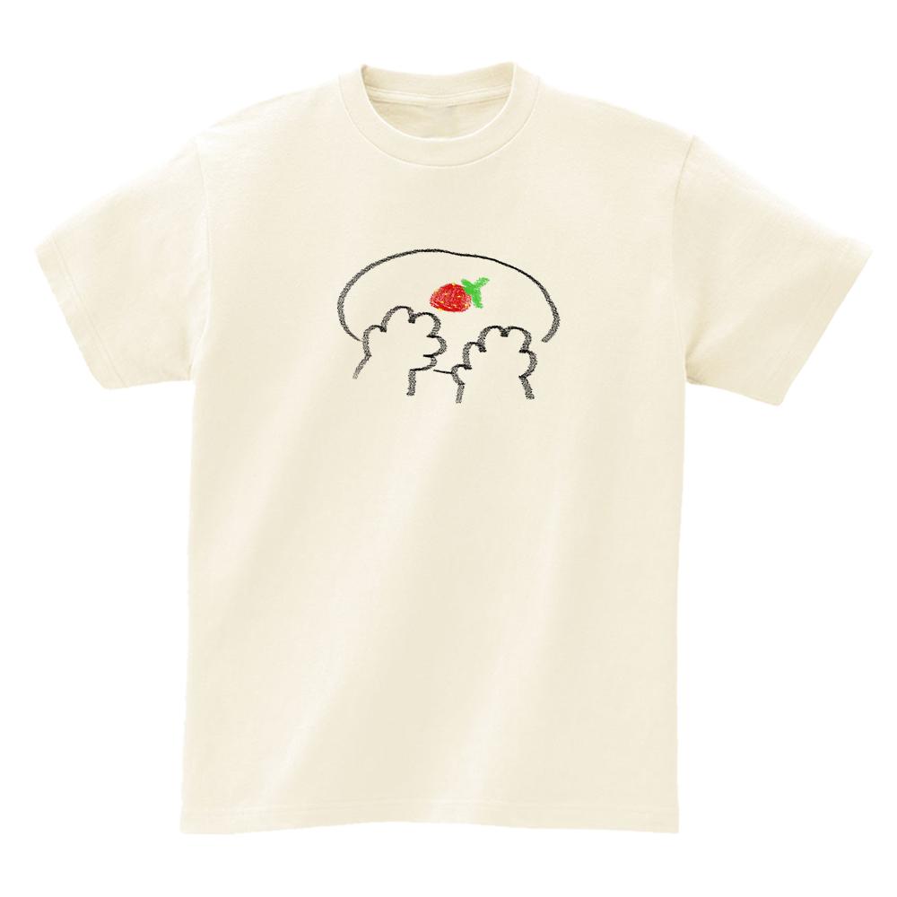 Awesome Us Strawberries Are Mine T-Shirts_4Color Cream/Xl