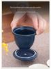 Portable Outdoor Gongfu Tea Set: Quick-Brew Travel Cup with Logo Print - Ideal for Camping and Business Souvenirs