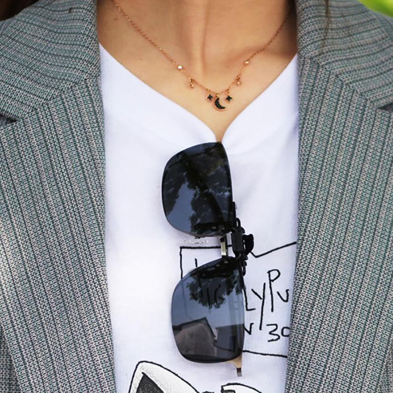 Clips pour lunettes de vision nocturne Simple Unique Mode Conduite Pêche Voyage Lunettes de soleil Nuances extérieures Clips pour lunettes de soleil Accessoires Lunettes