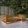 Day and Night - Day and Night Garden Furniture 5 Pieces and Cushions Honey Brown Pine Wood
