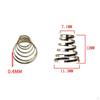10 Pieces Replacement Springs for Bike Wheel Skewer Springs, Silver
