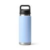 YETI Rambler 26oz Leakproof Vacuum Insulated Stainless Steel Bottle with Chug Big Sky Blue Cap,