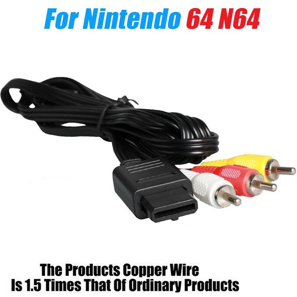 1,8M Für Nintendo 64 N64 Audio-TV-Video-Kabel AV-Kabel zu RCA Für Super Nintendo GameCube N64 SNES Game Cube Zubehör