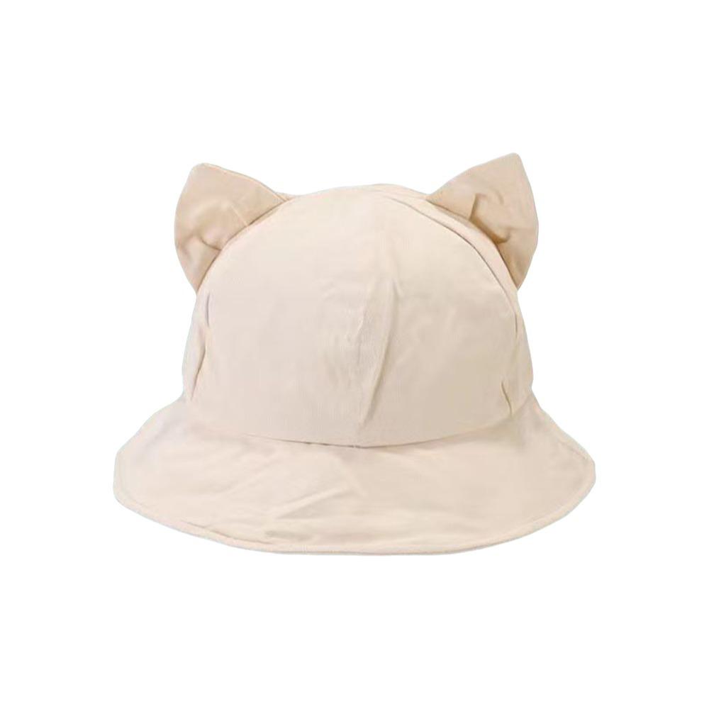 Sunscreen Bucket Hat Cat's Ears Fisherman Hats New Basin Hats  Gift