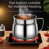 Portable 1.5L Oil Filter Pot Stainless Steel Large Capacity Cooking Oil Strainer Storage Container With Lid Oil Pot Kitchen
