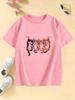 Funny Climb Cat Graphic Kids Tshirts Summer Short Sleeve Tees Cartoon Boys Girls Clothes Kawaii Kitten Tops Y2K Children T-shirt