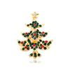 Wuli&baby Green Enamel Tree Brooches Women Men Christmas Tree Party Causal Office Brooch Pins Gifts