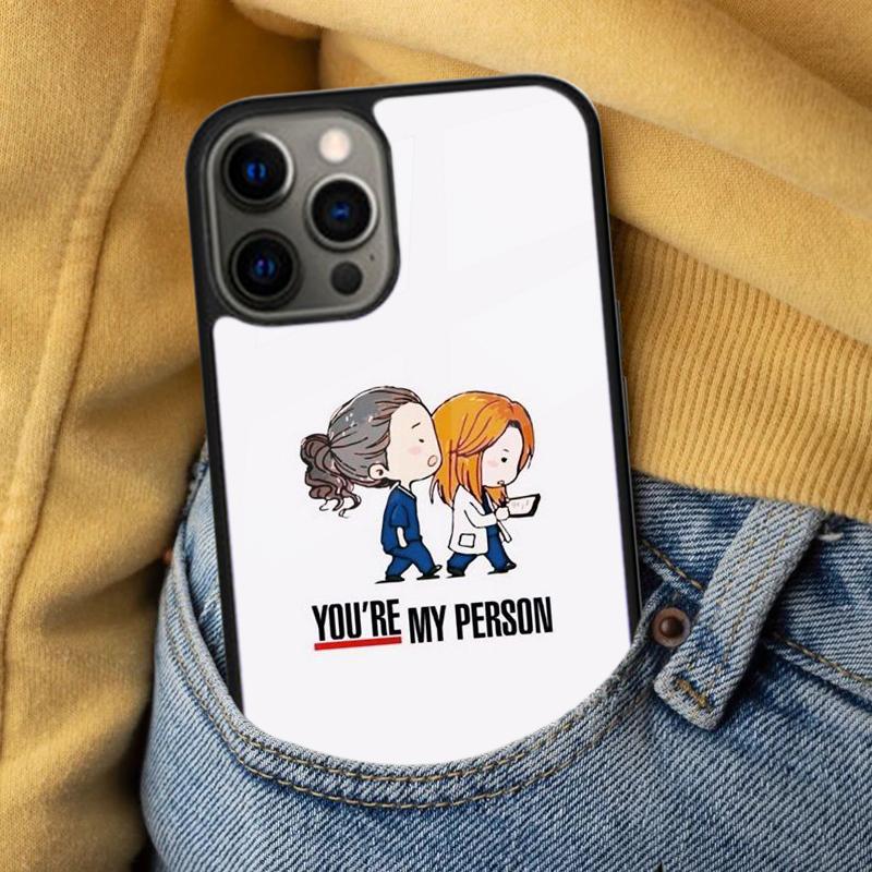 Greys Anatomy You Are My Person Soft Phone Case for iPhone 17 Air 16e Pro Max 15 Pro 13 14 Plus 11 12 MagSafe Magnetic Coque