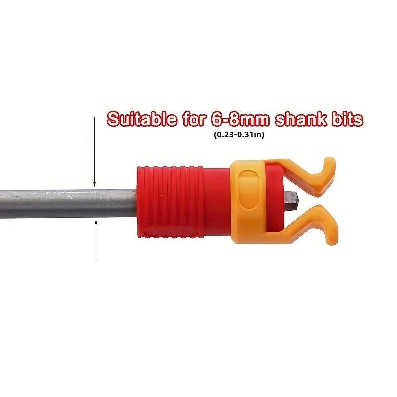 Universal Screw Holder - Hands-Free Plastic Fixture for Precise Woodworking & Drilling, DIY Screw Positioning Tool (2-Pack)