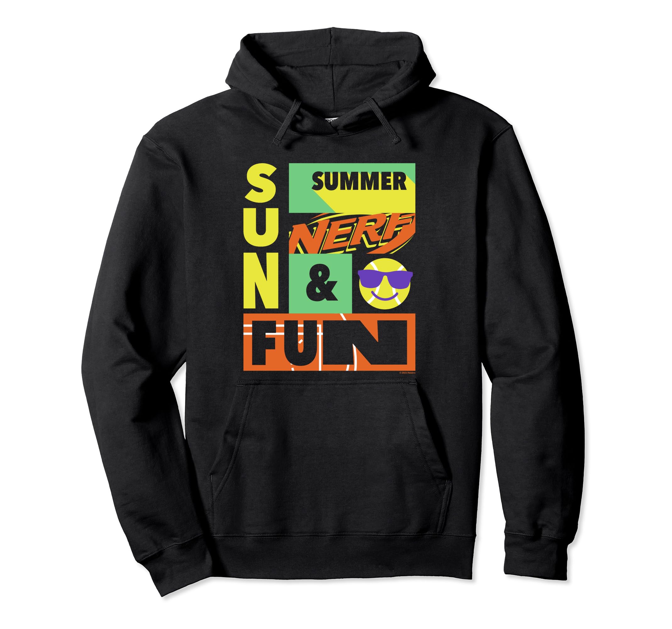 

Nerf Summer Nerf Sun & Fun Cool Emoji Logo Hoodie