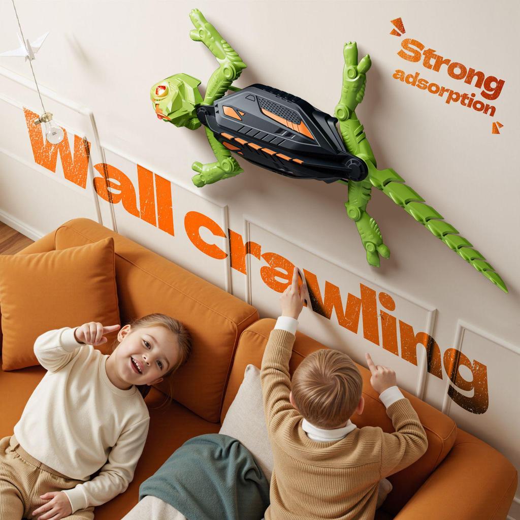 Remote Control Wall-Climbing Gecko Toy for Kids - Halloween Prank!